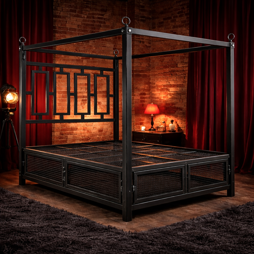 Close-up of premium brushed steel frame details